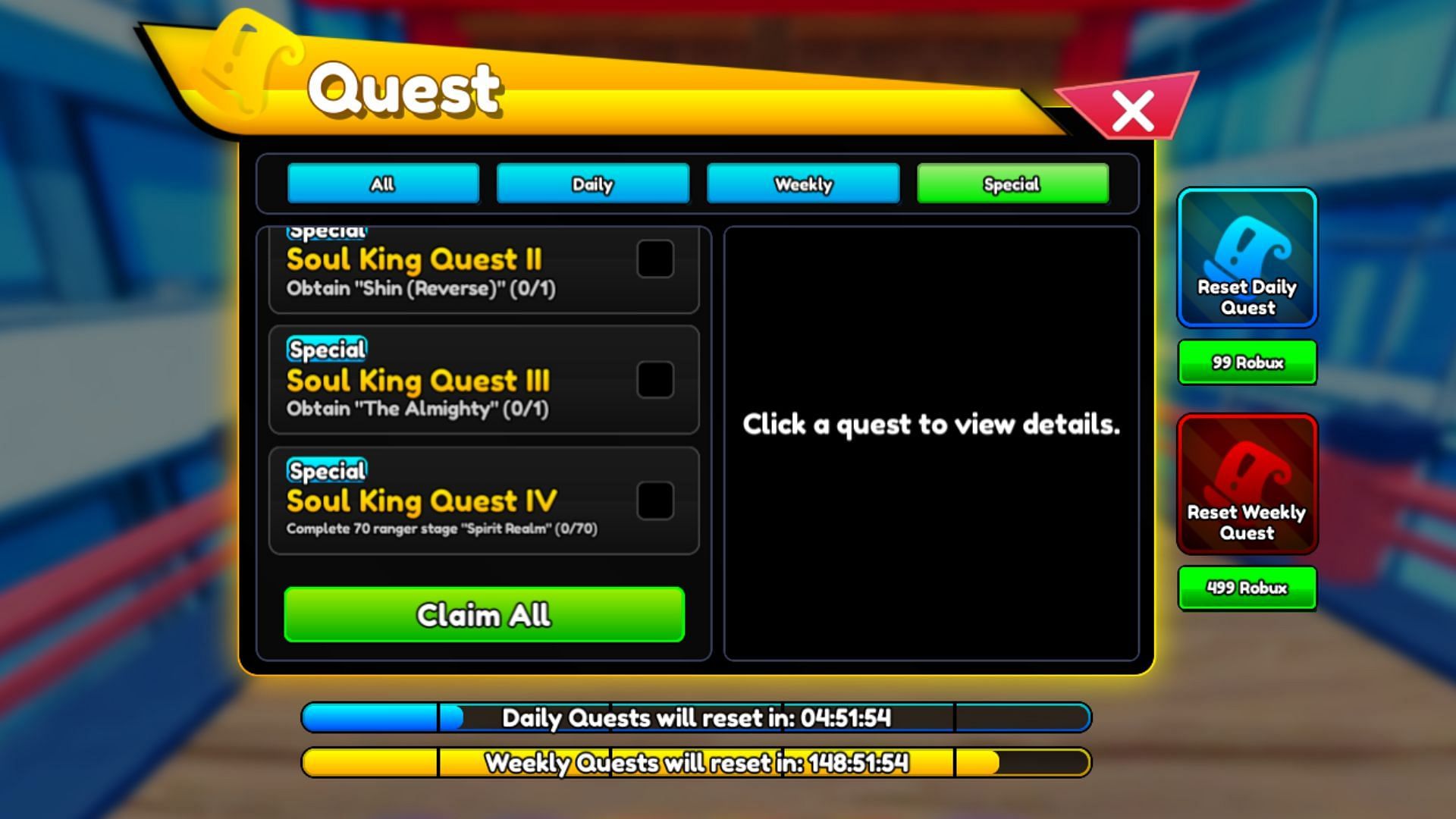 Complete all the quest requirements (Image via Roblox)